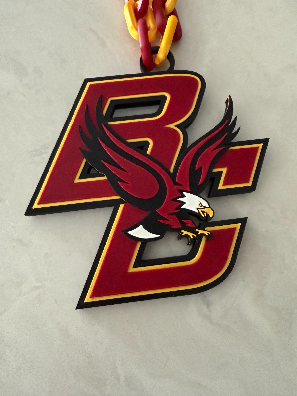 Boston College Eagles  Oversized Logo Necklace Handmade 3D Printed