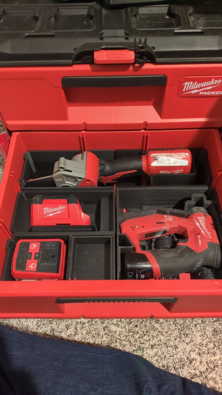 Fits Milwaukee M12 2470-20 PVC Pipe Shear PACKOUT Drawer Insert (Insert Only)