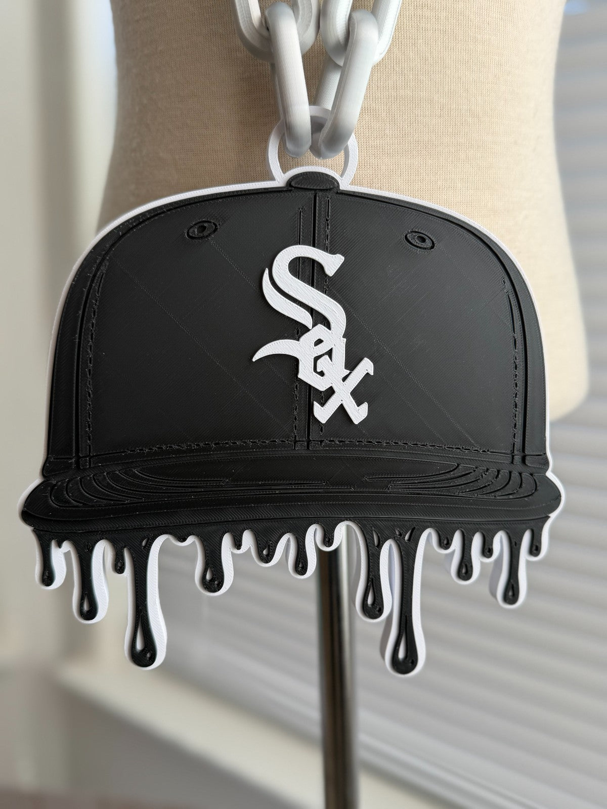 Chicago White Sox Drip Oversized Baseball Cap Hype Chain “South Siders, Gift MLB