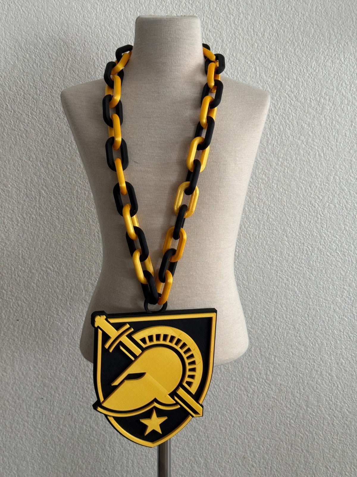 Army Black Knights Necklace Turnover Chain HandMade 3D printed