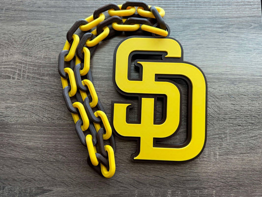 San Diego Padres 3D Printed Sports Chain, Necklace