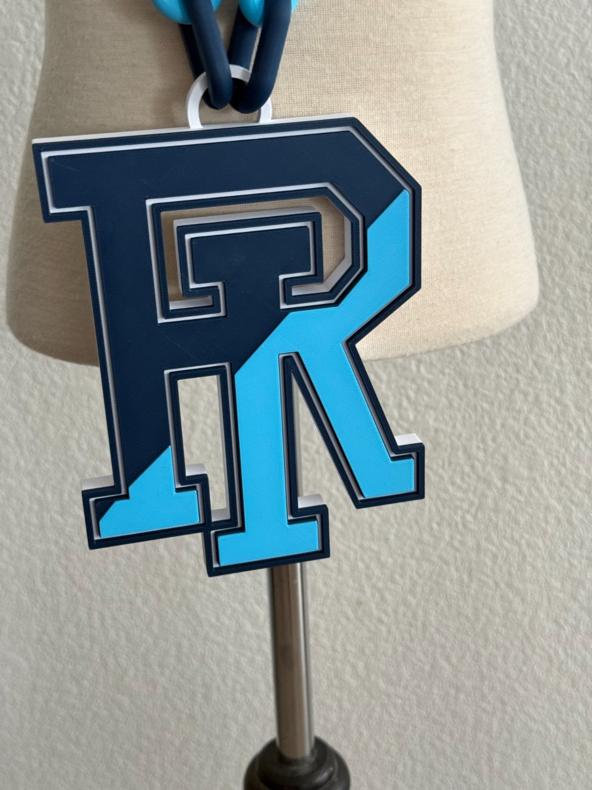 Rhode Island Rams Oversized Logo Necklace Hype Chain HandMade 3D Printed