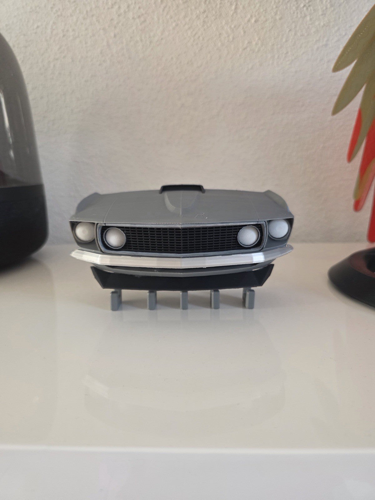 1969 Ford Mustang Front Grill Wall Key Holder - Classic Car Wall Decor