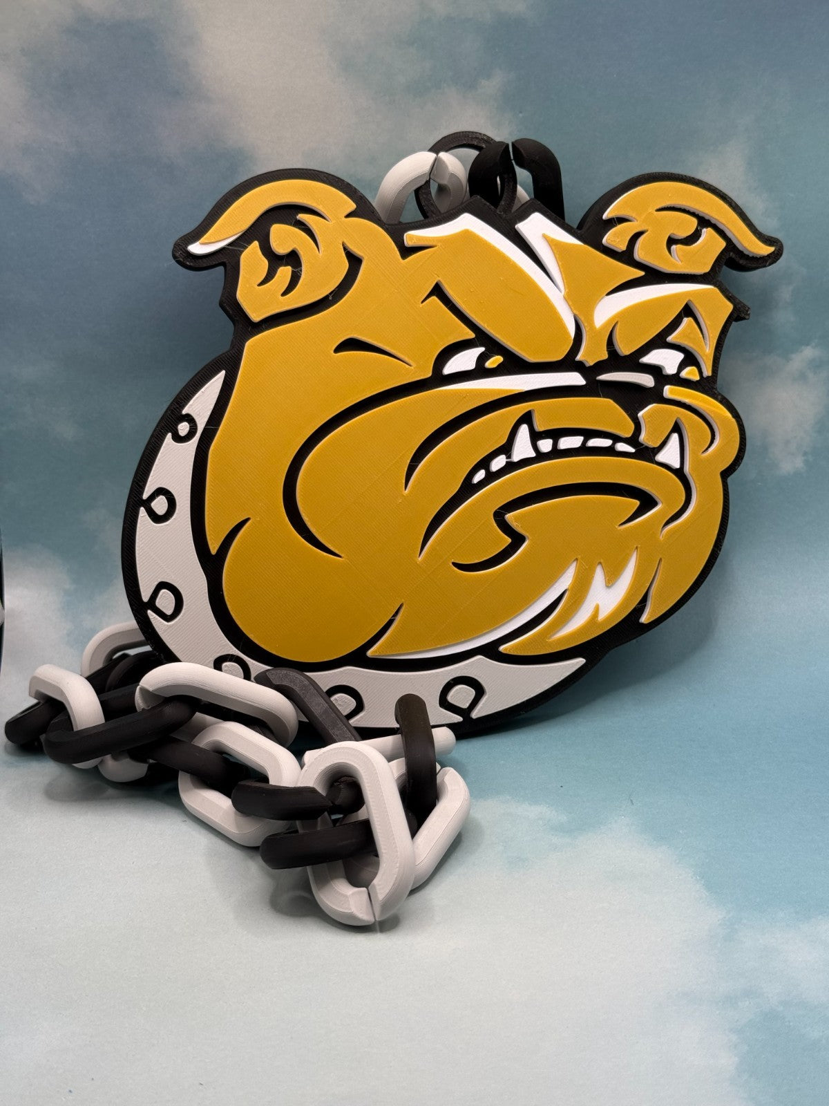 Bryant Bulldogs Oversized Necklace, Turnover Hype Chain HandMade 3D Printed