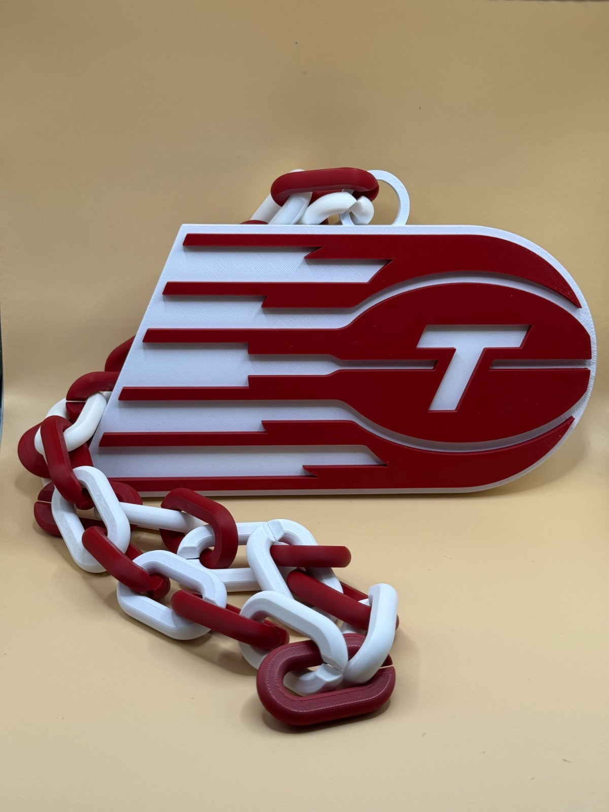 Toronto Tempo Oversized Necklace, Hype Turnover Chain WNBA Handmade 3D Printed