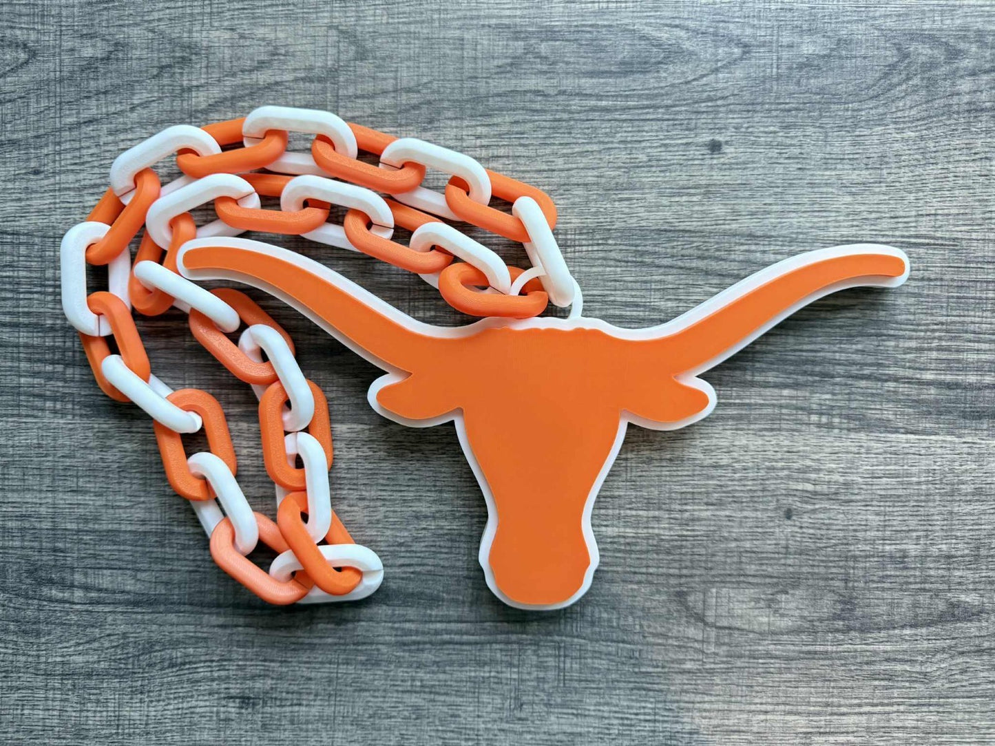 Texas Longhorns Oversized Necklace, Hype Chain [Made To Order]