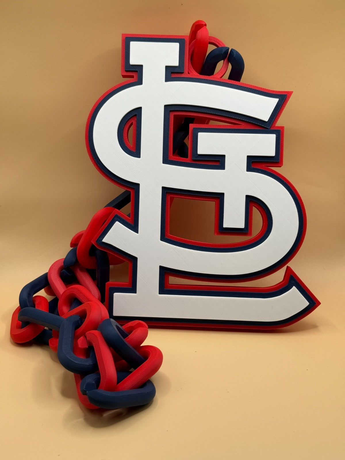 St. Louis Cardinals Oversized Necklace Turnover Chain HandMade 3D Printed