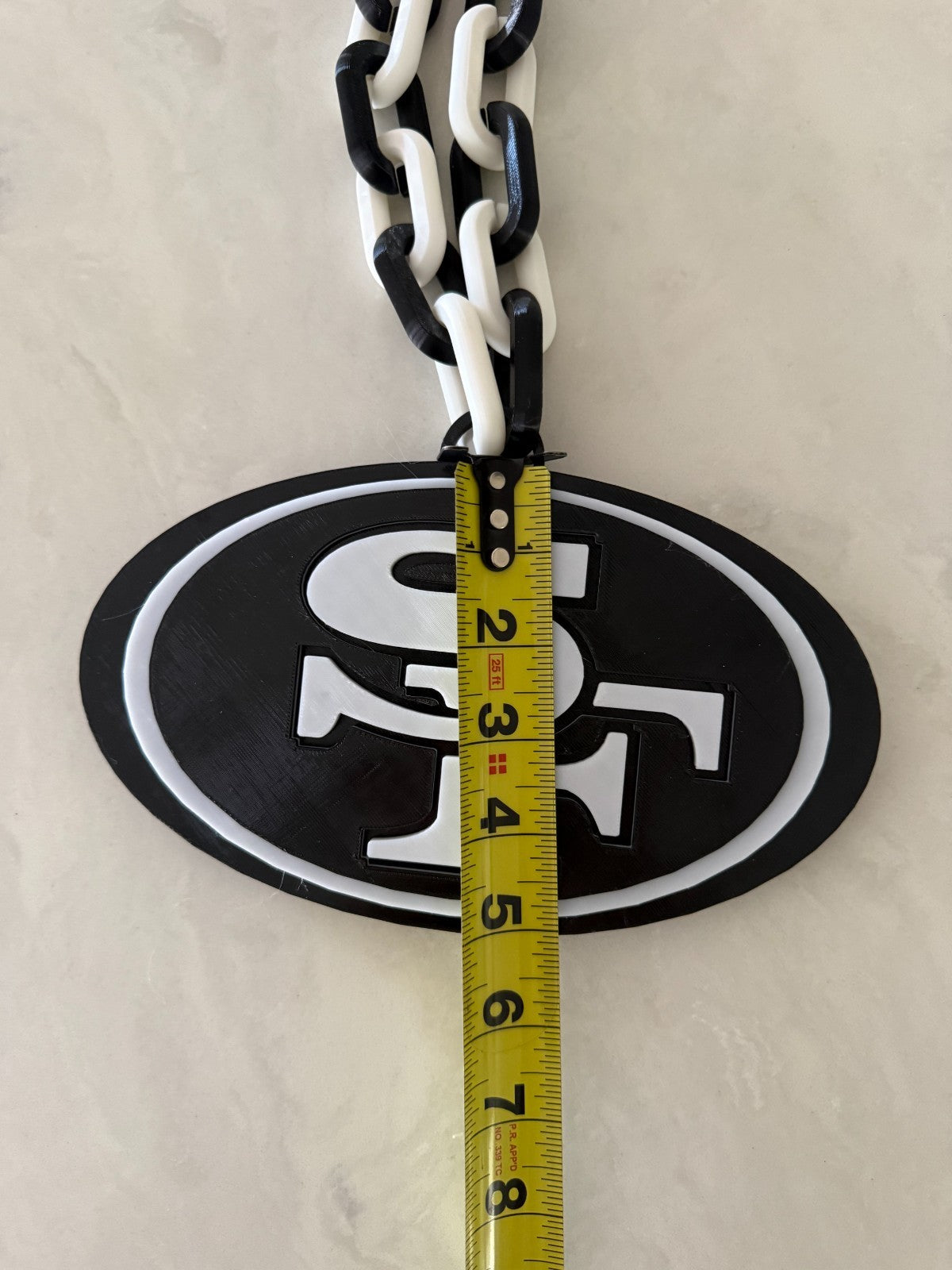 San Francisco 49'ers Logo Hype Turnover Chain Blackout Edition Handmade