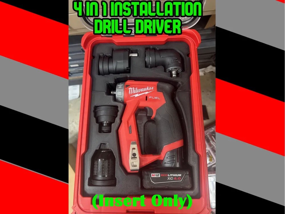 Milwaukee M12 FUEL Installation Drill Driver 4-in-1 PACKOUT Insert Only