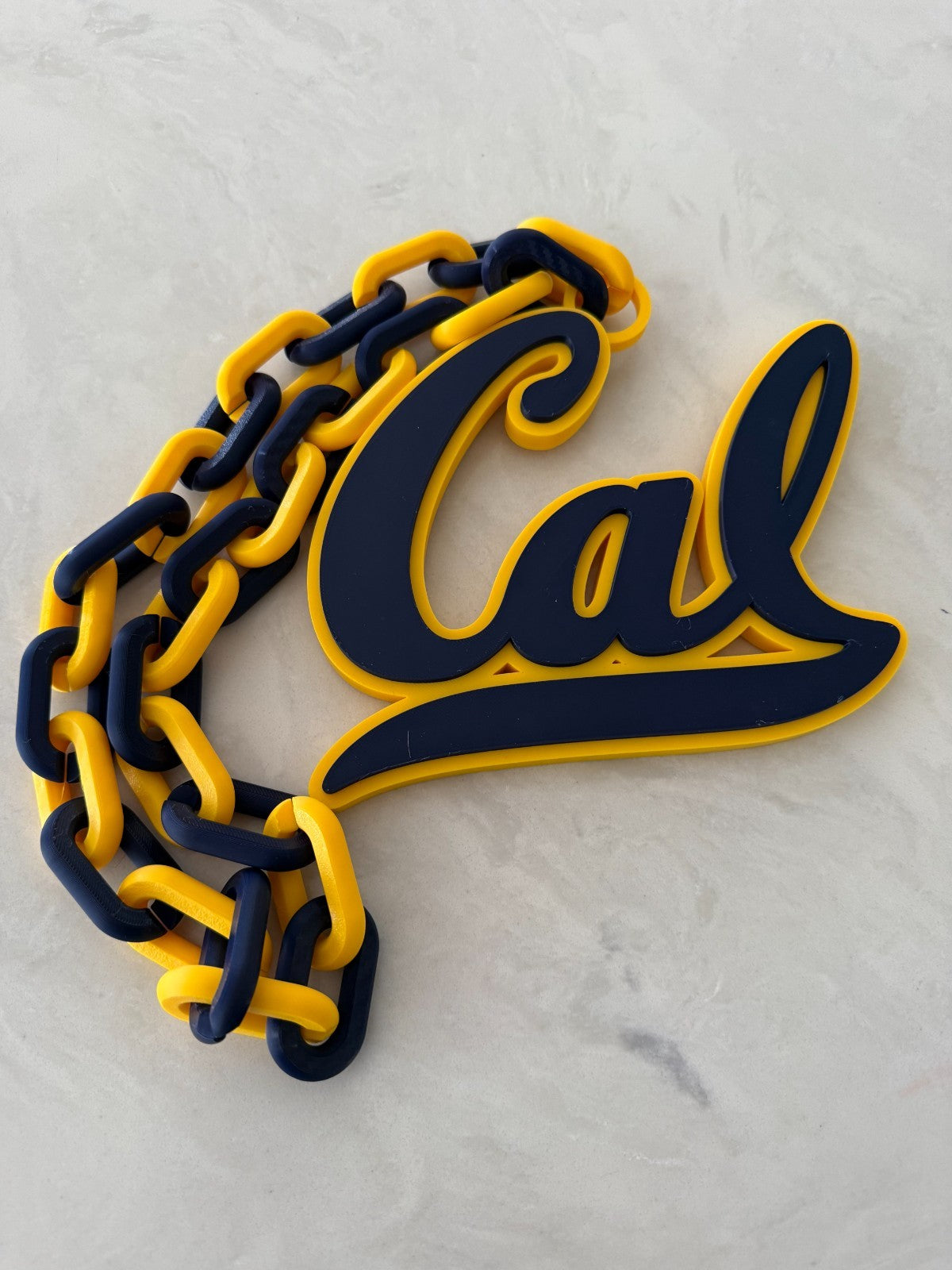 California Golden Bears Oversized Hype Chain Necklace "Let There Be Light"