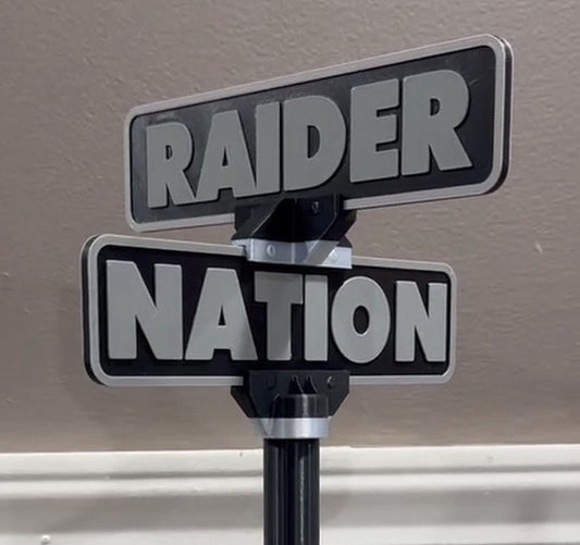 Las Vegas Raiders 15” Street Sign Office Man Cave Sports Memorabilia Shelf Decor