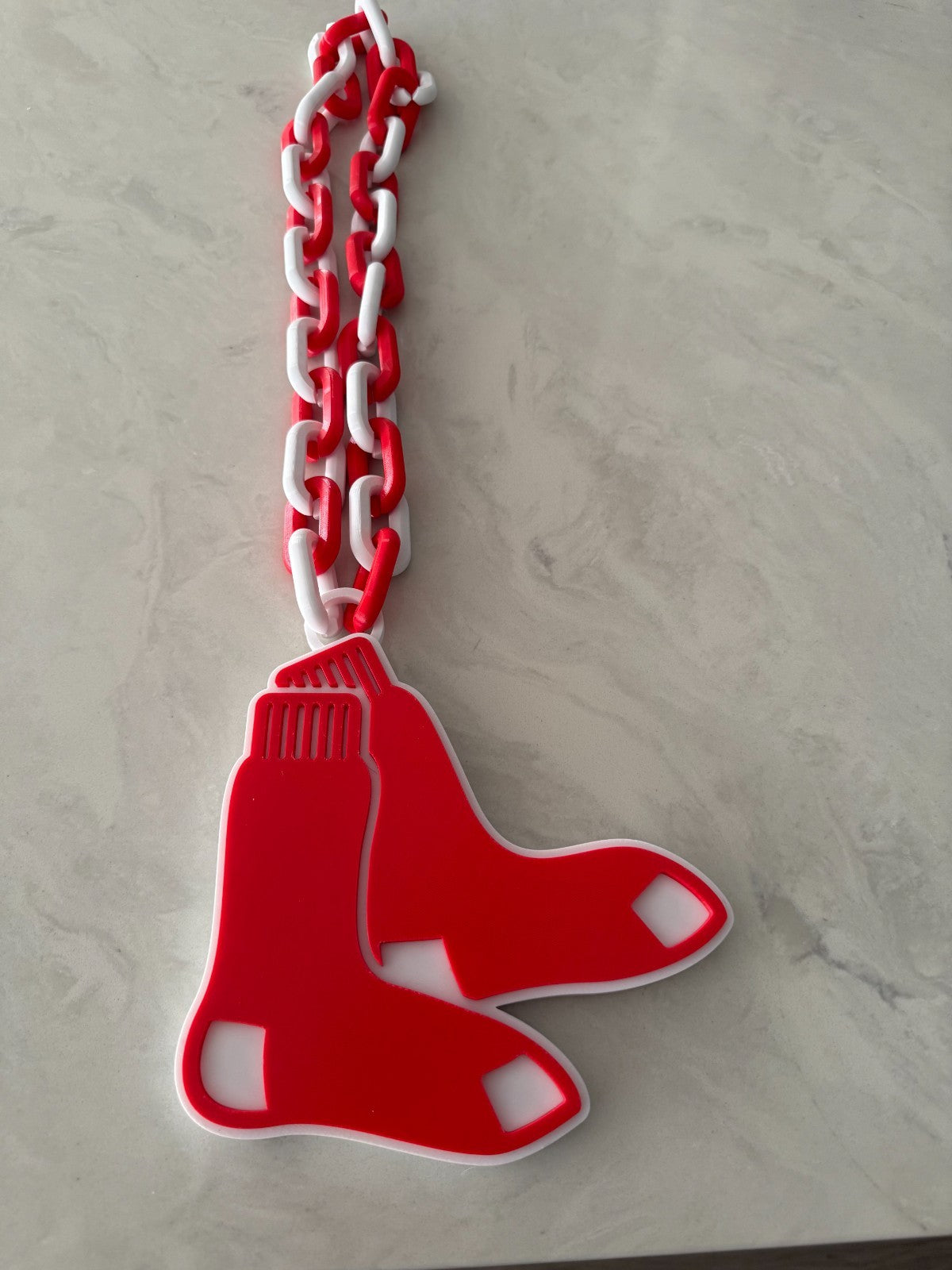 Boston Red Sox Oversized Necklace, Hype Chain"Wait til next year."