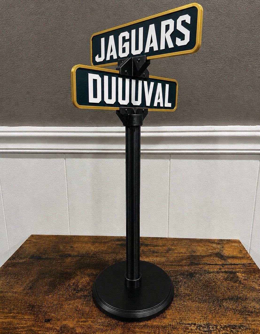 Jacksonville Jaguars Duval Street Sign Office Decor Man Cave Shelf Display Gift