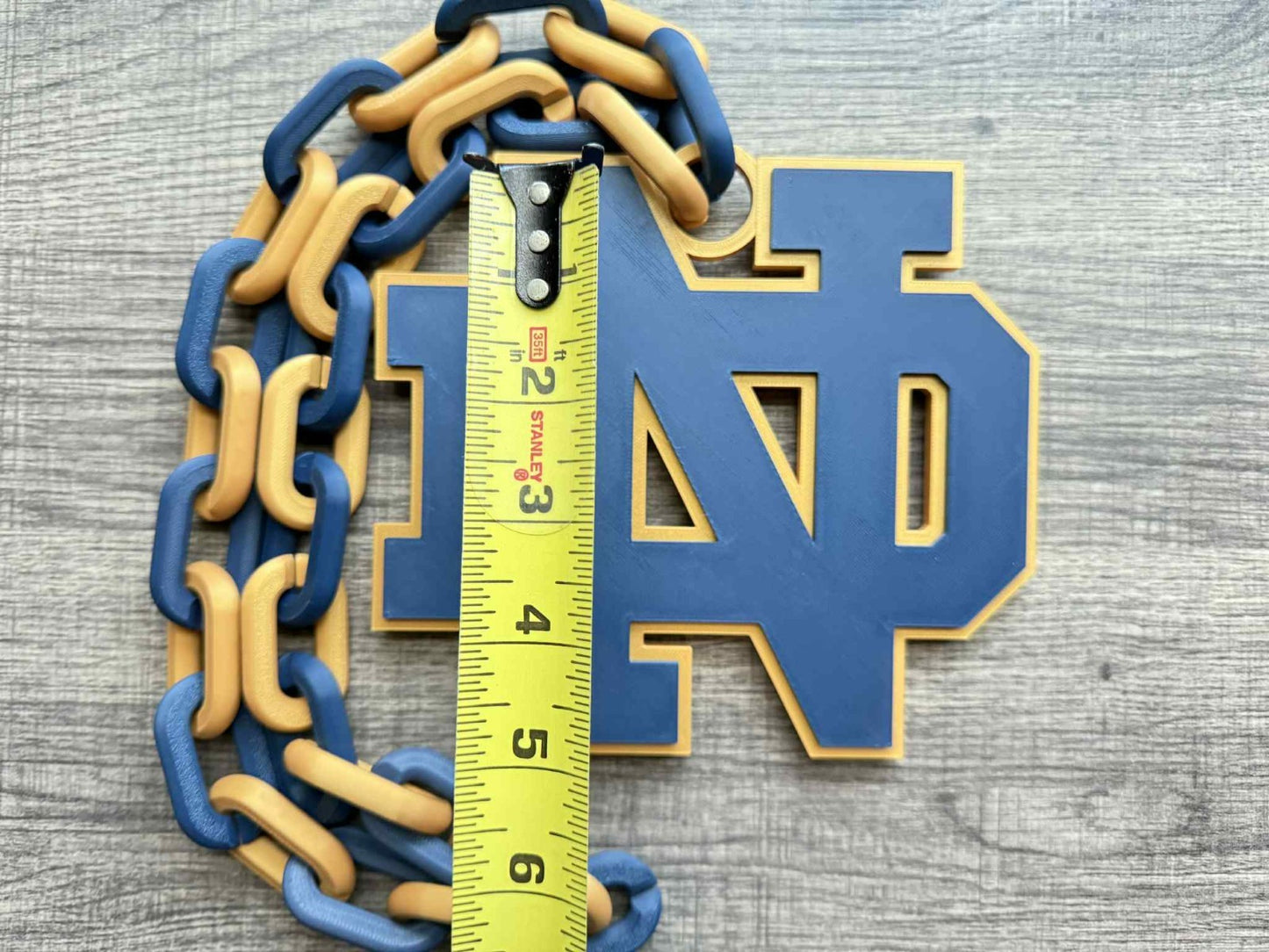 Notre Dame Fighting Irish V2 Oversized Necklace,  Hype Chain [Made To Order]