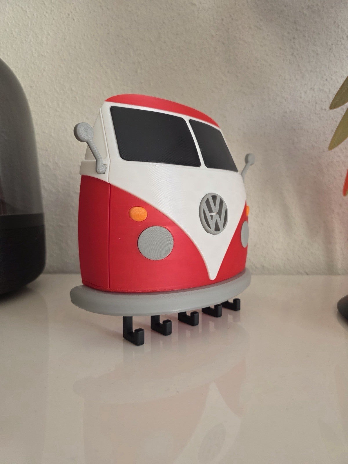 3D Printed Volkswagen VW Bus Camper Van Wall Mount Key Holder Organizer