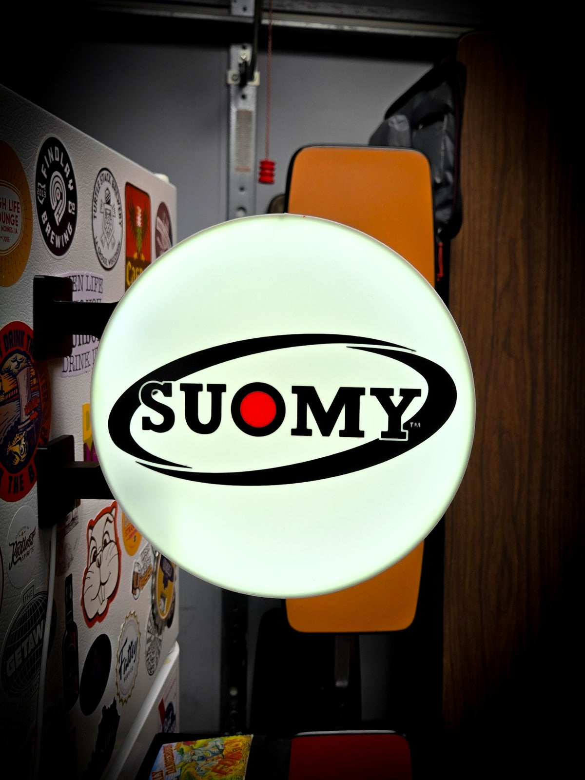 SUOMY 12 Inch Light Box LED Sign 3D Printed Wall Decor Man Cave Garage