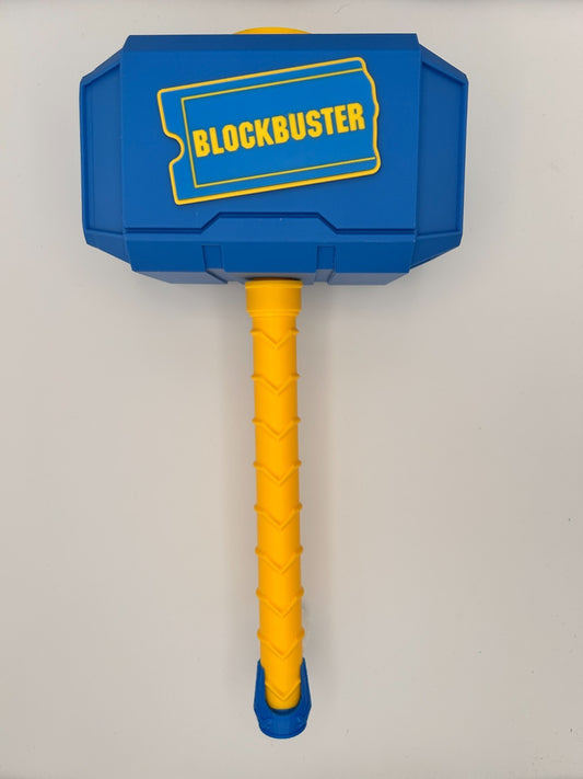 BlockBuster themed Mjolnir Thor's Hammer