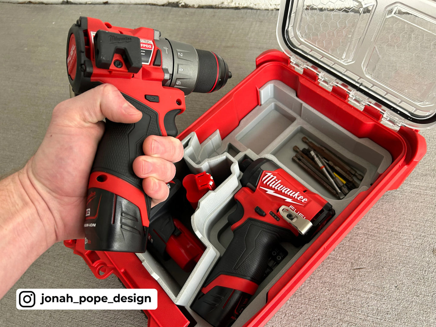 Milwaukee Packout Insert for M12 Drill and Impact Driver Gen3  (Insert Only)