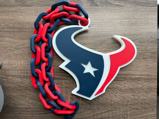Houston Texans 3D Printed Sports Chain, Hype Chain [Made To Order]