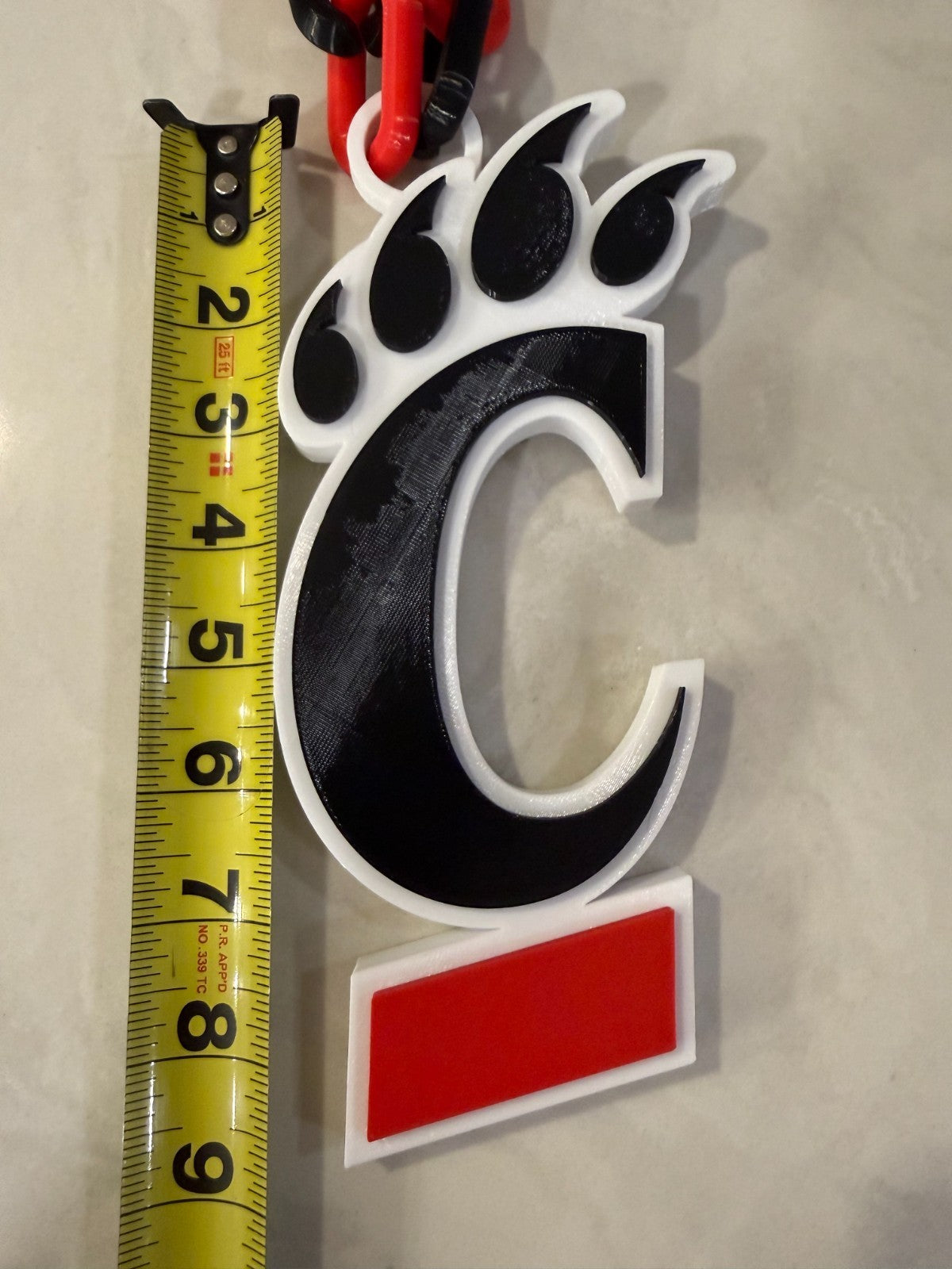Cincinnati Bearcats Oversized Logo Pendant Necklace & Chain