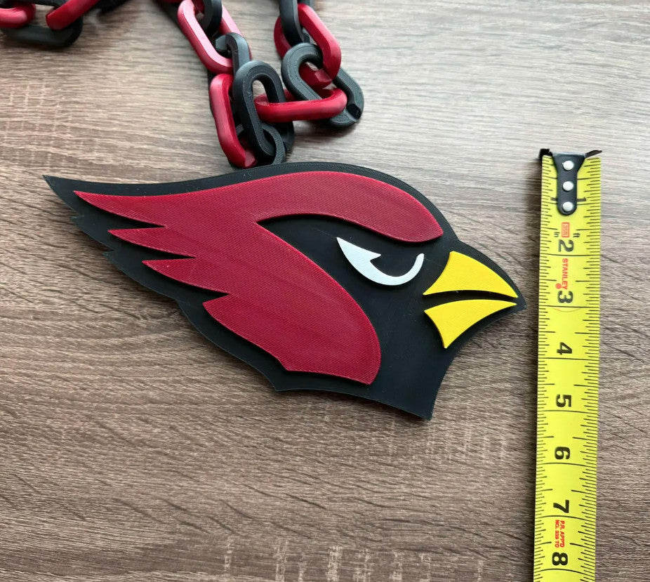 Arizona Cardinals 3D Printed Sports Chain, Hype Chain [Made To Order]