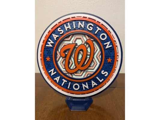 Washington Nationals Wall Art Or Display 3D printed Dimensional Mosaic
