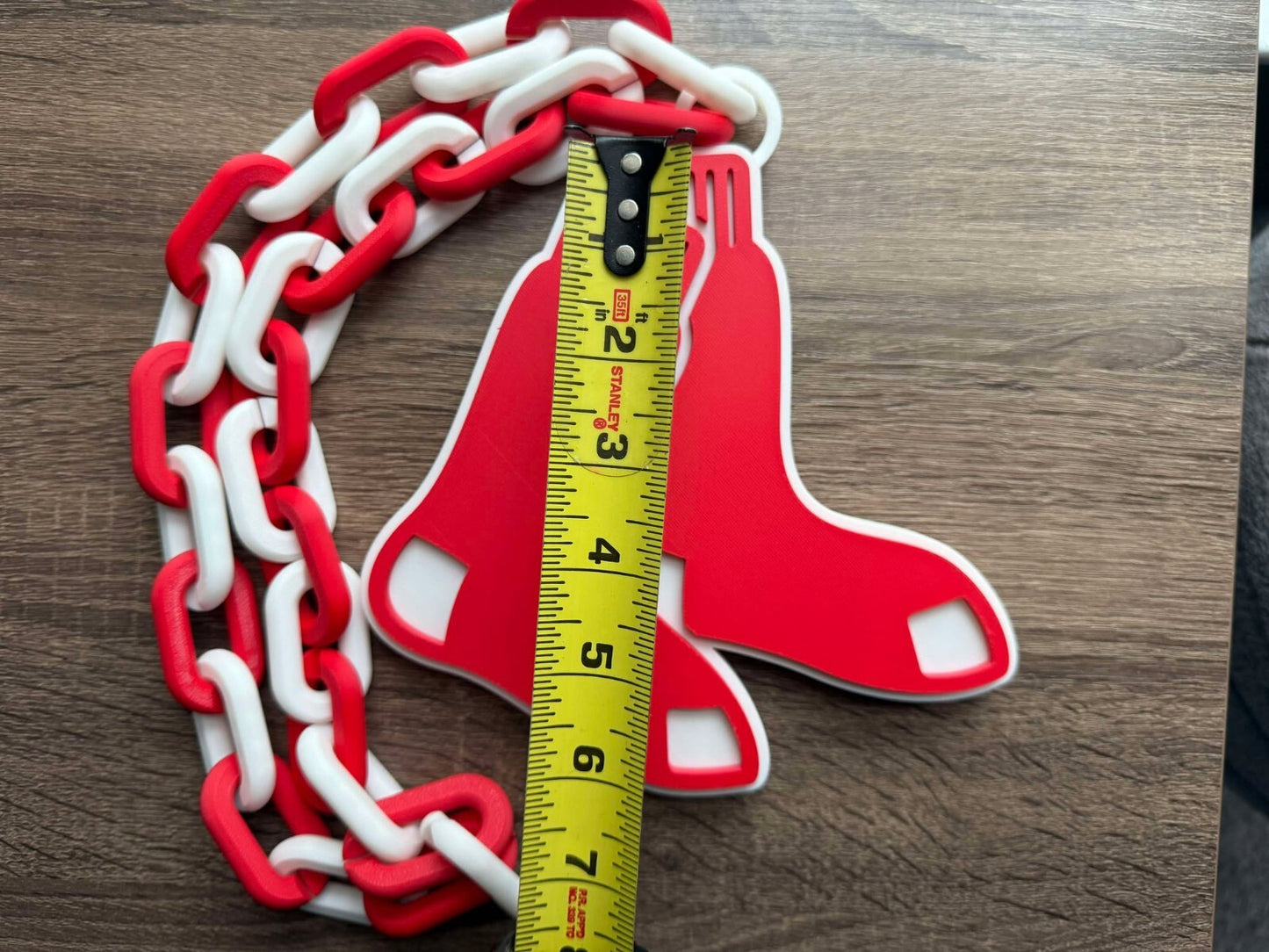 Boston Red Sox Oversized Necklace, Hype Chain [Made To Order]