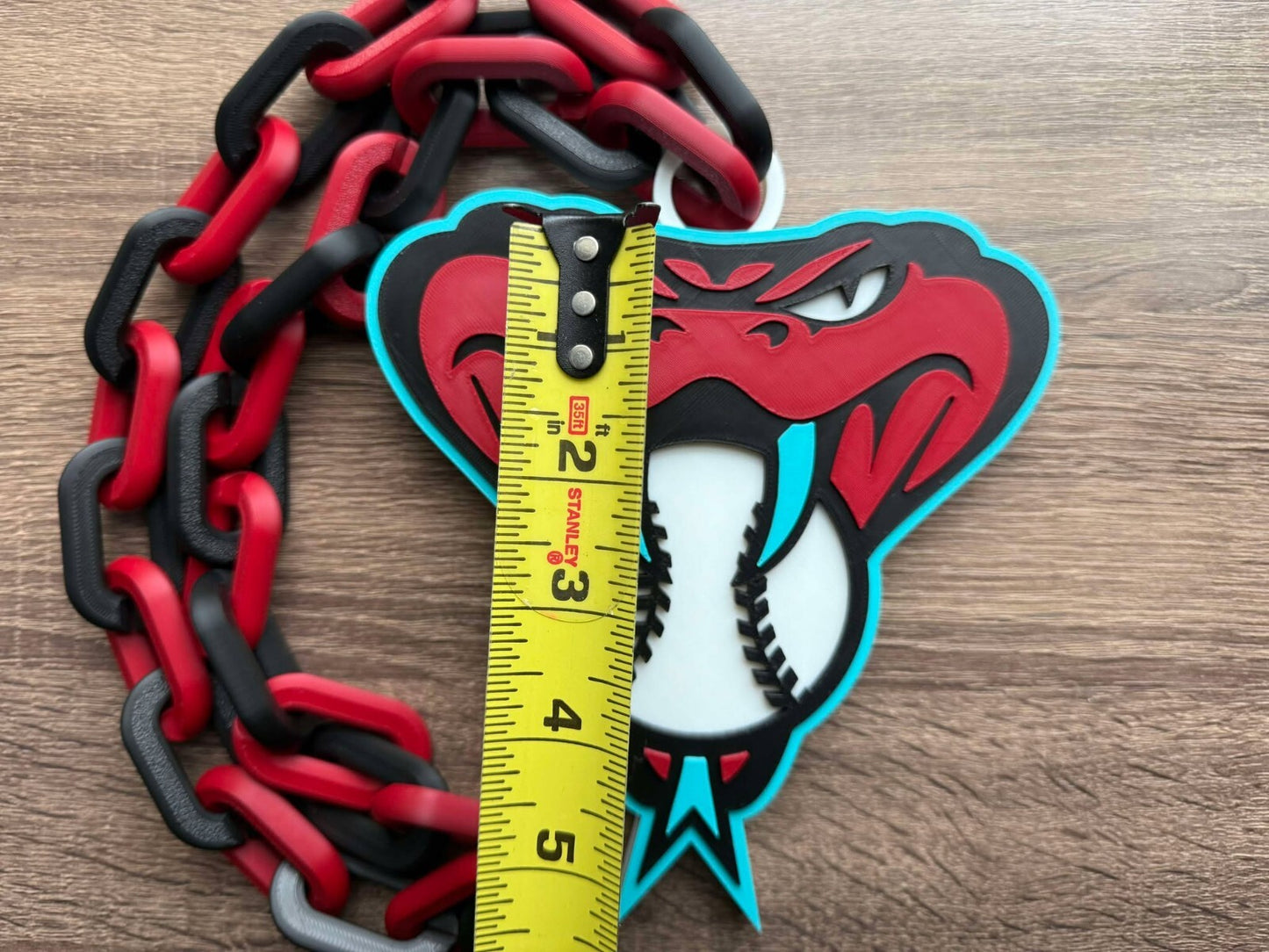 Arizona Diamondbacks Oversized Necklace, Hype Chain [Made to Order]