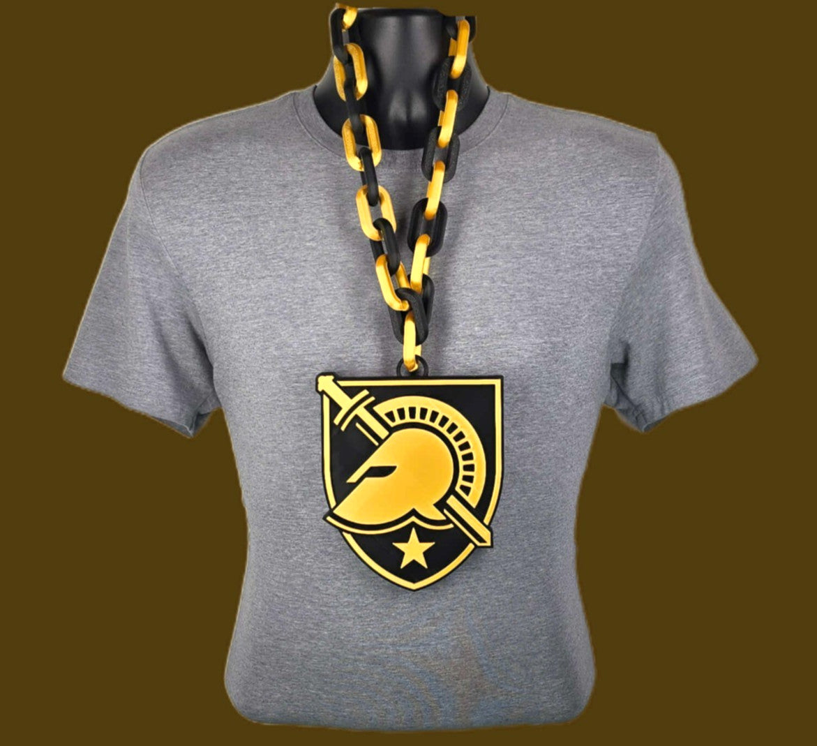 Army Black Knights Fan Chain NCAA Big Logo Oversized Necklace Game Day Football