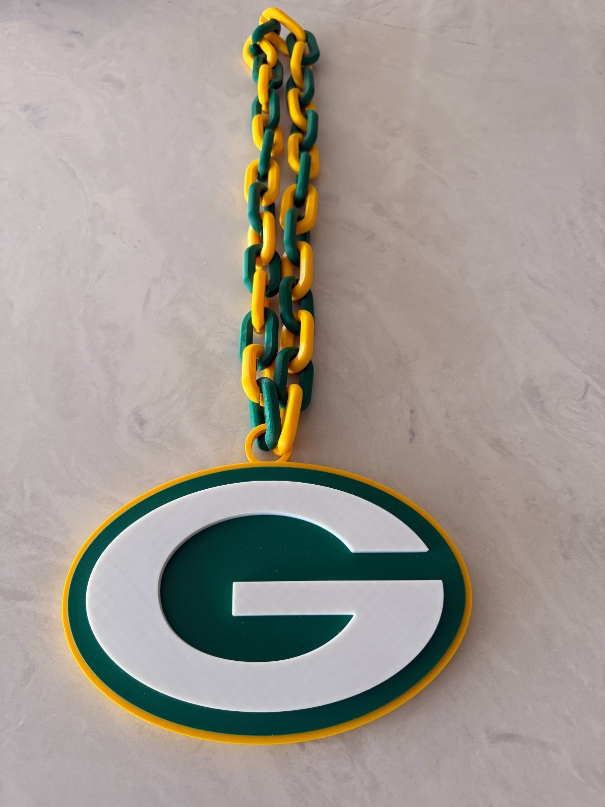 Green Bay Packers Logo Oversized Turnover Chain HandMade 3D Printed