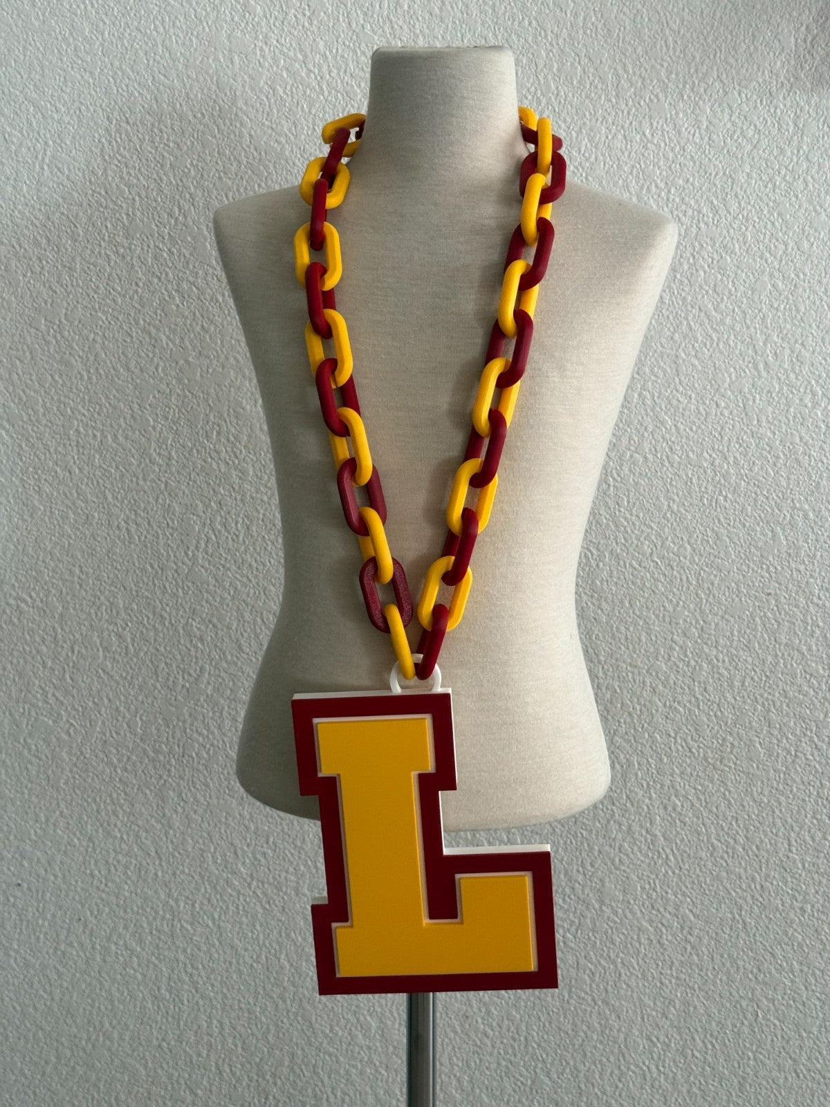 Loyola Chicago Ramblers Oversized Necklace Turnover Hype Chain Handmade 3D Print