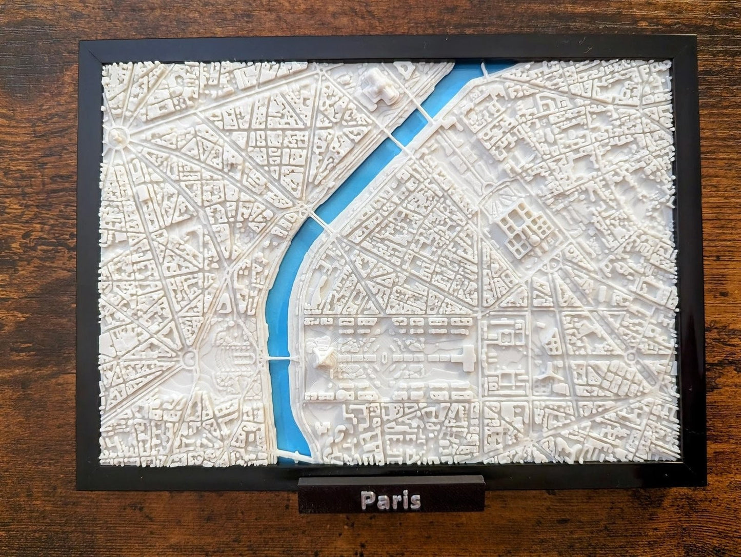 Paris France 3D City Map