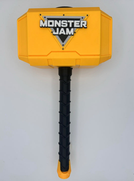 Monster Jam themed Mjolnir Thor's Hammer
