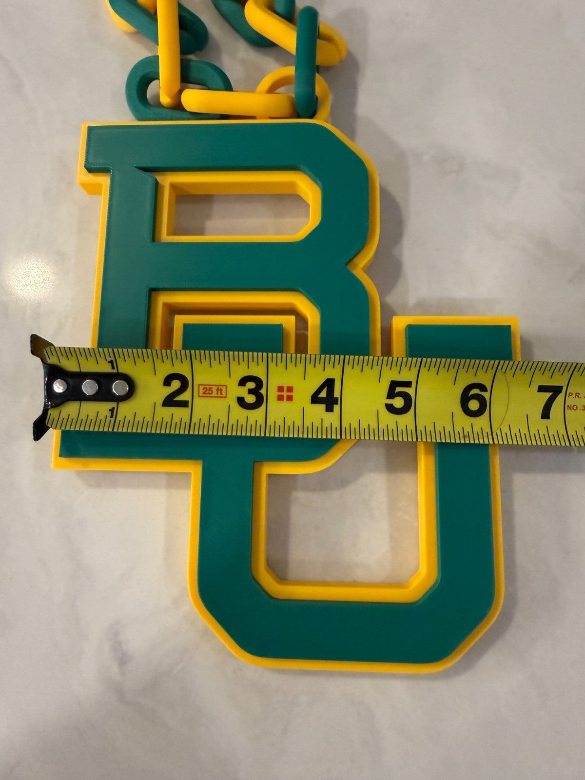 Baylor Bears Oversized Hype Chain - 3D Printed NCAA Fan Necklace - Sic 'Em Gear