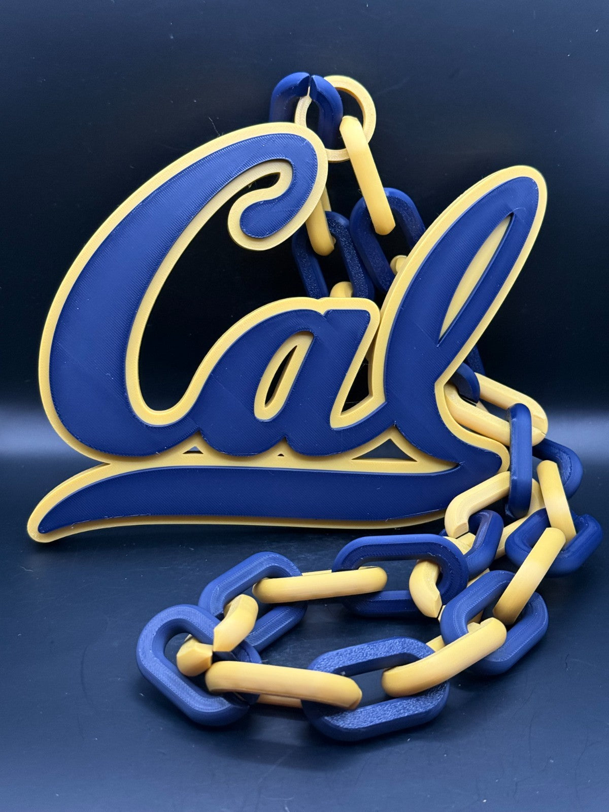 California Golden Bears Oversized Hype Chain Necklace "Let There Be Light"