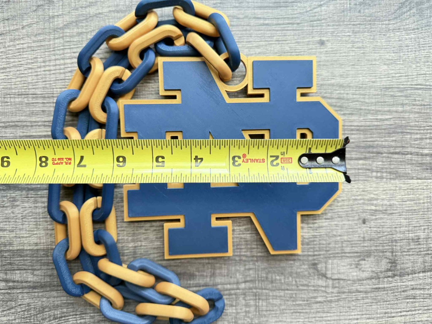 Notre Dame Fighting Irish V2 Oversized Necklace,  Hype Chain [Made To Order]