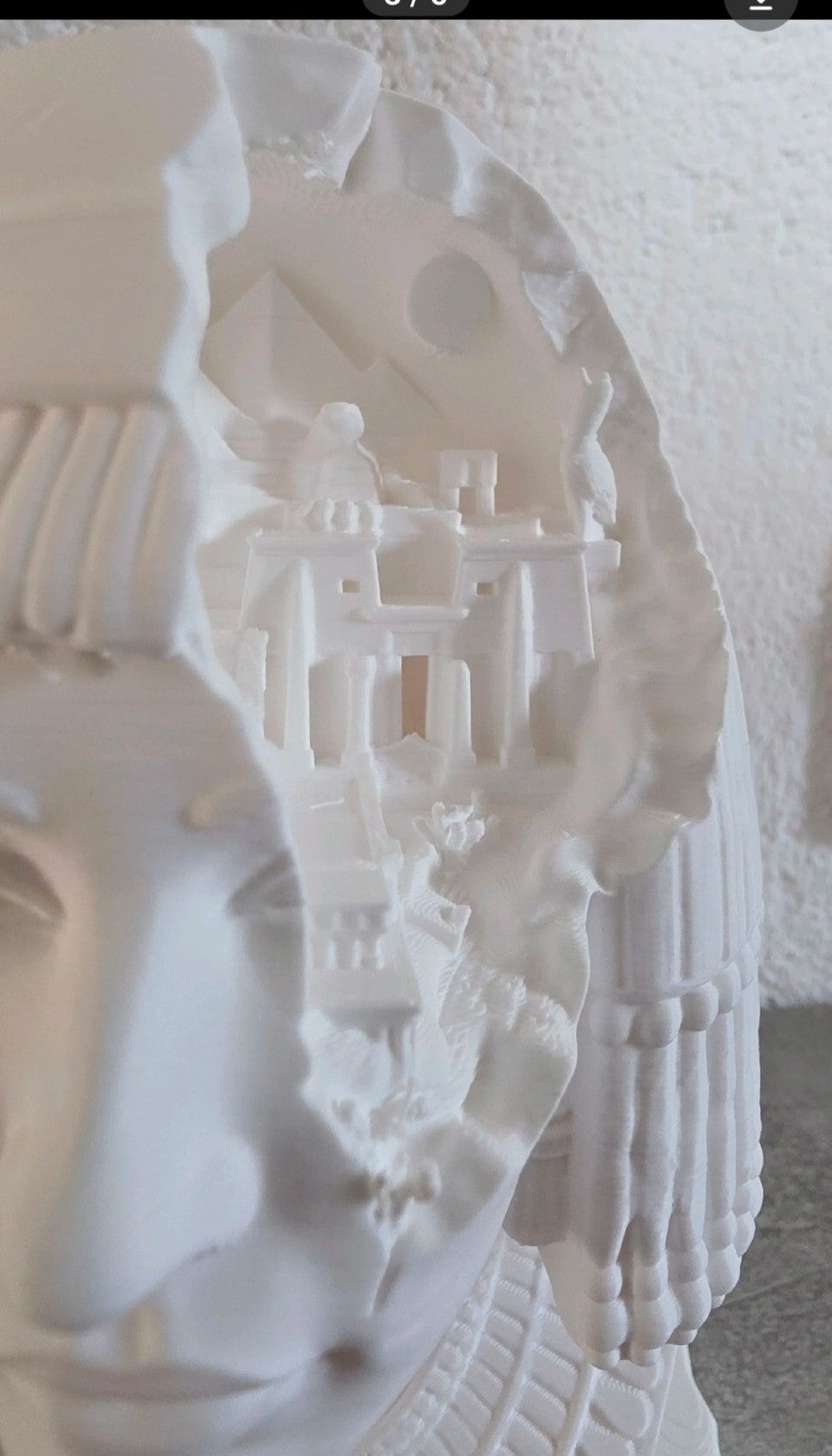 Egyptian Woman Bust 3D Printed