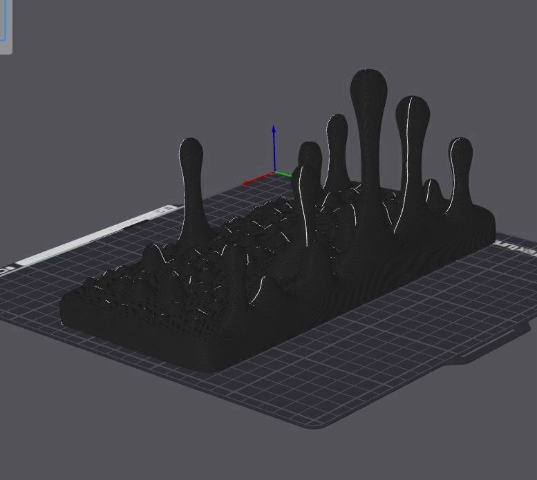 Modern Dripping Effect Floating Shelf - Custom 3D Printed Wall Decor