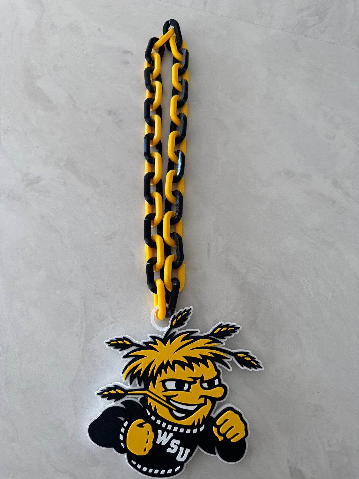Wichita State Shockers Oversized Necklace  Hype Chain Handmade 3D Printed