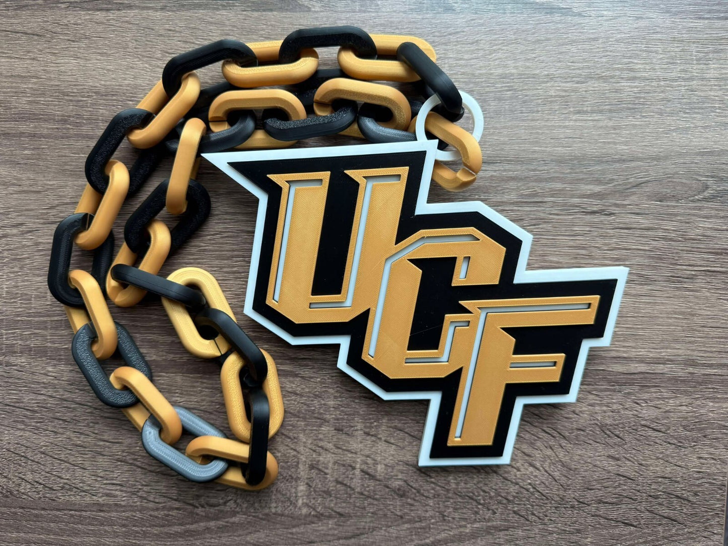 UCF Knights Oversized Necklace, Sports Chain, Pendant Chain [Made To Order]