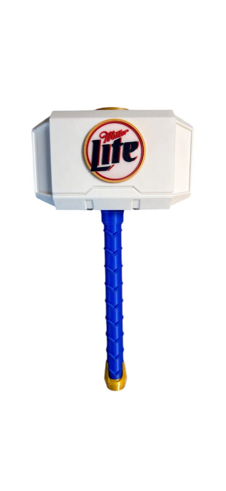 Miller Light Beer Mjolnir Thor's Hammer. Life Size  3D Printed Fan Art