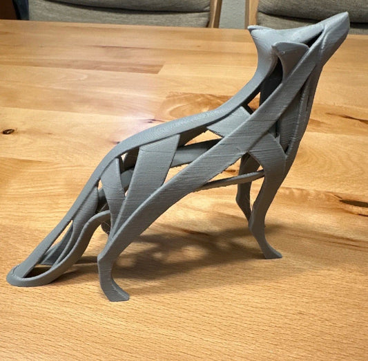 Wolf Figurine 3D Printed