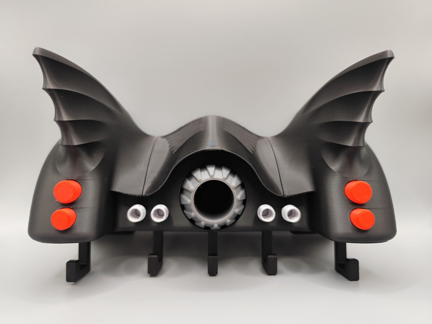 Batwing Wall Key Holder | Gothic Key Organizer | Modern Black Wall Hook | 3D Pri