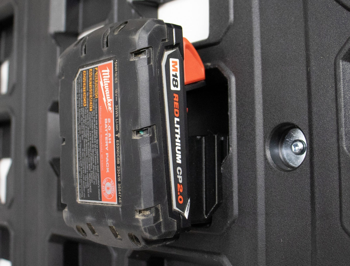 Packout Wall M18 Battery Mount 2 Pack