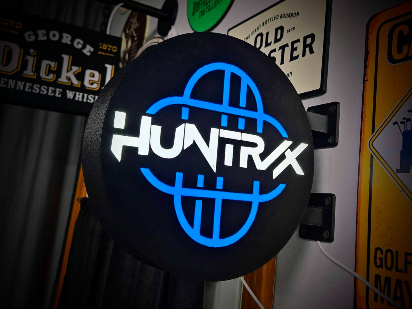 HUNTRIX 12 Inch Light Box LED Sign 3D Printed Wall Decor Man Cave Garage