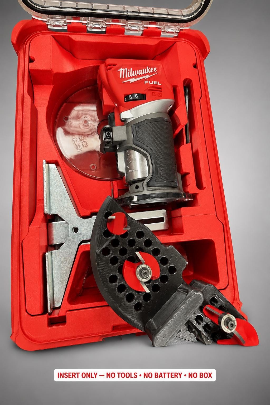 Milwaukee Packout Insert for M18 Fuel Compact Router | 3D Printed