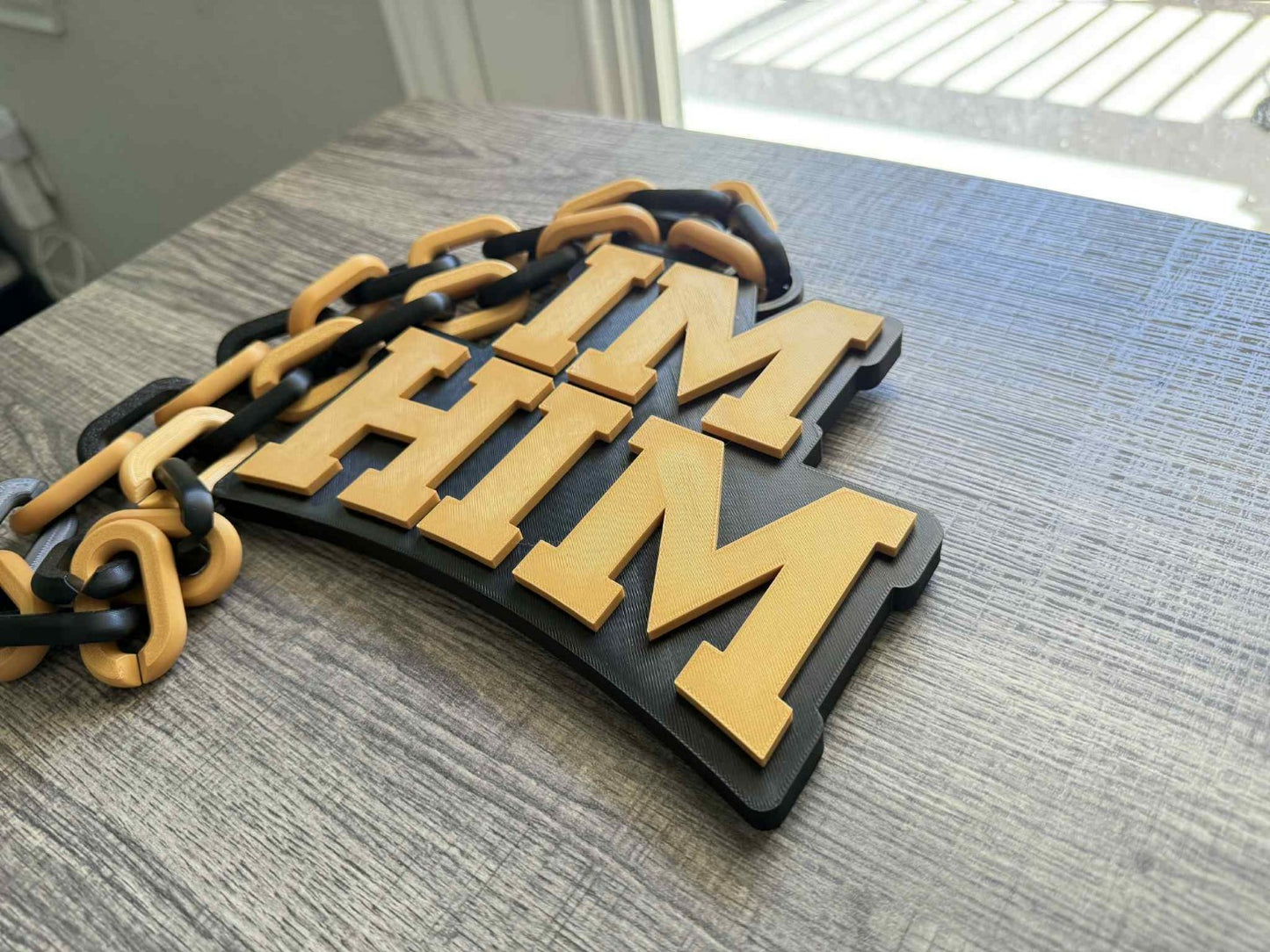 Im Him Logo Oversized Necklace, Hype Chain