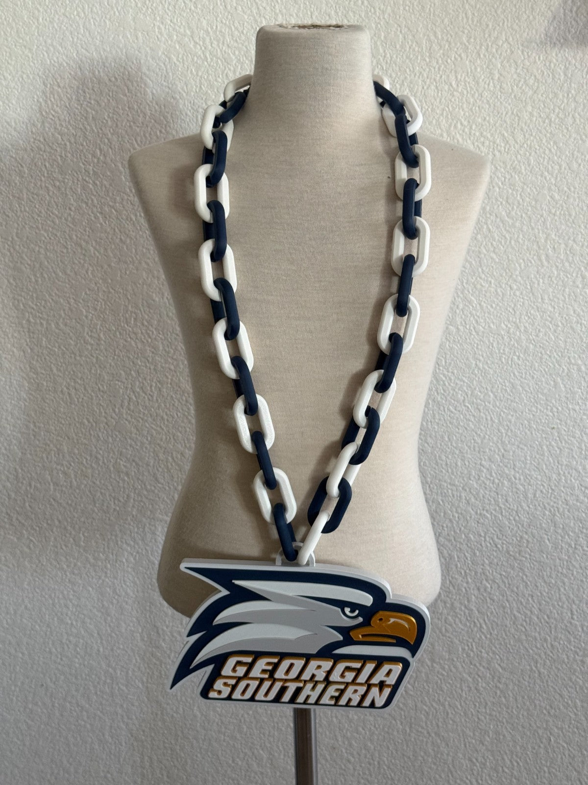Georgia Southern Eagles Oversized Fan Necklace, Hype Chain
