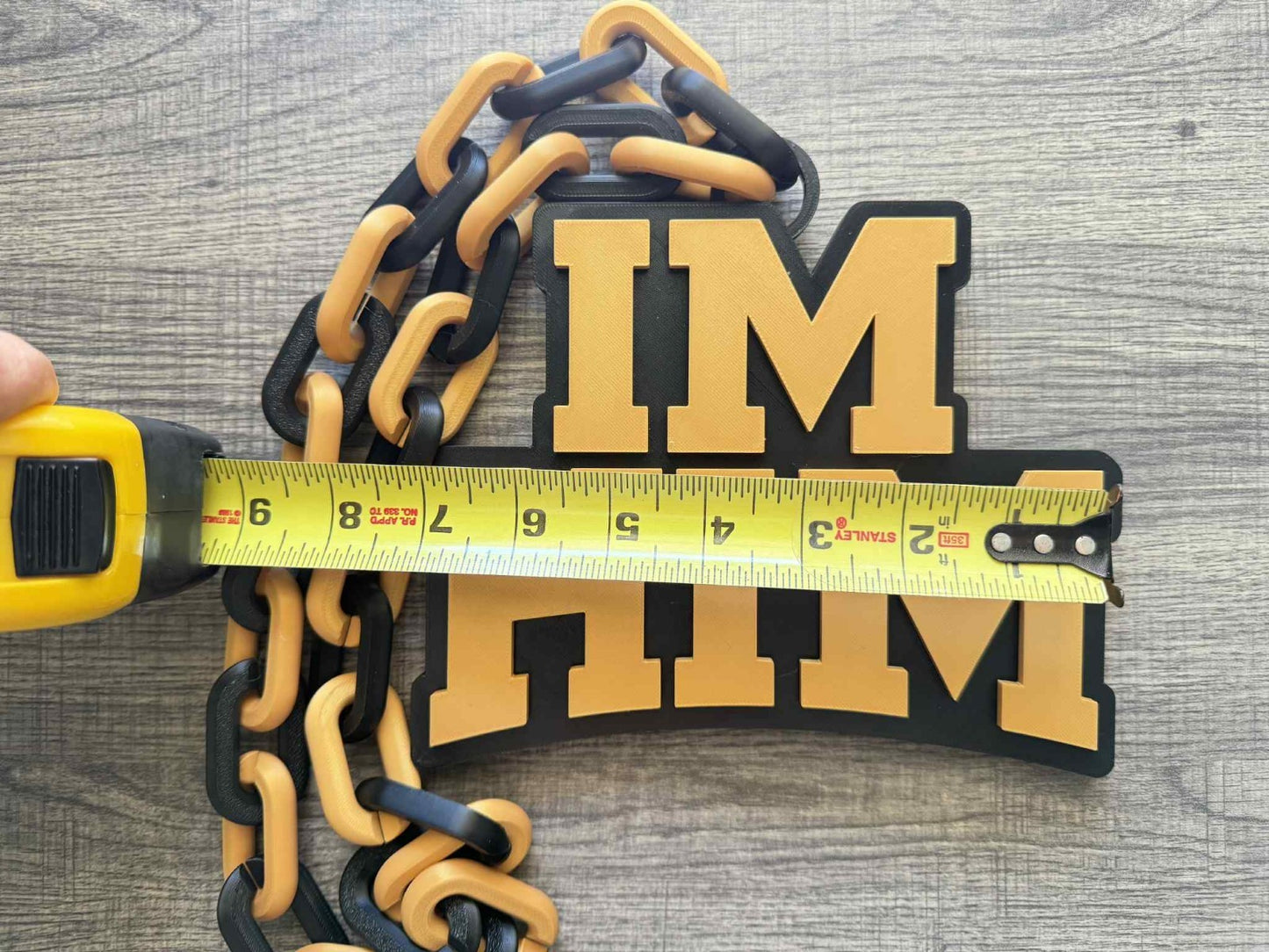 Im Him Logo Oversized Necklace, Hype Chain
