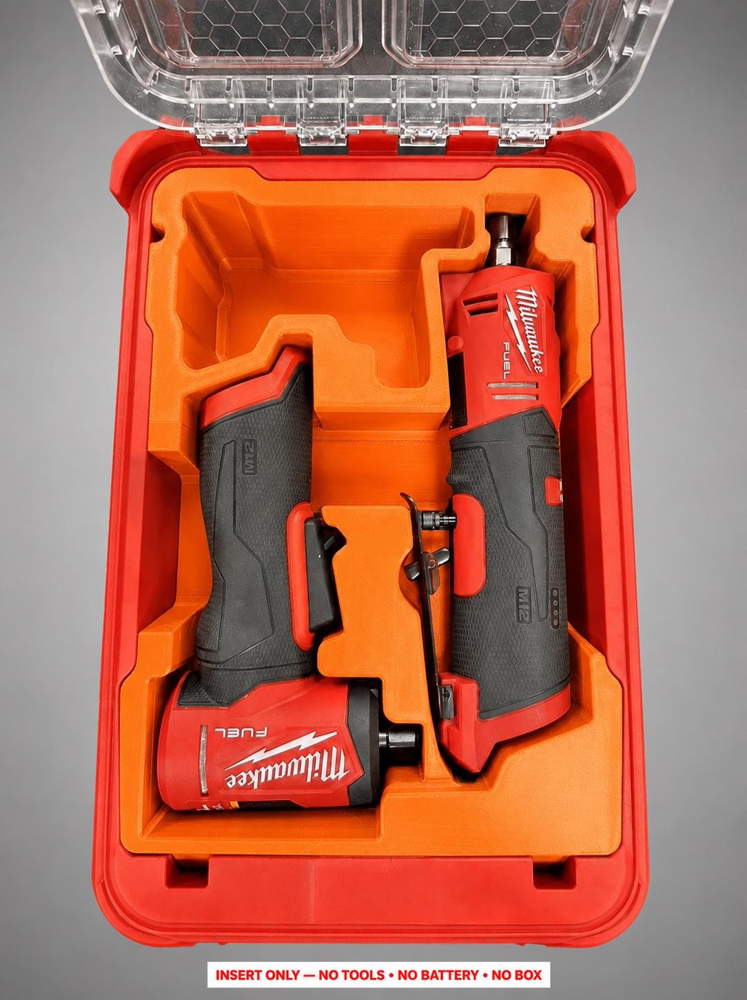 Milwaukee Packout Insert for GEN 2 Right Angle & Straight Grinder | 3D Printed